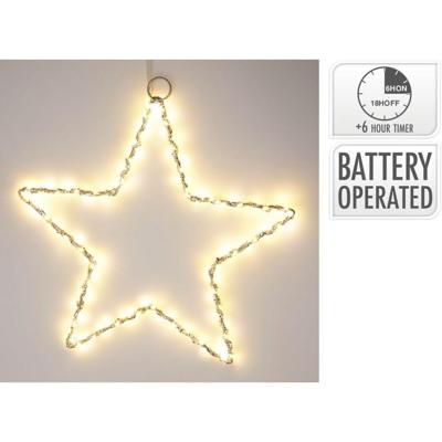 LED Ster 30 cm Zilver