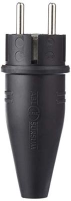 Showtec Rubber schuko stekker 230V/240V