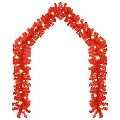Kerstslinger met LED-lampjes 20 m rood - thumbnail