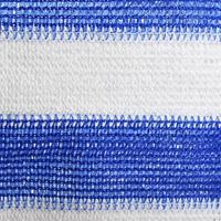 Balkonscherm 90x300 cm HDPE blauw en wit - thumbnail