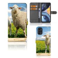 Motorola Moto G22 | Telefoonhoesje | Met pasjeshouder | Schaap en Lammetje - thumbnail