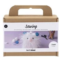 Creativ Company Mini hobbyset naaien, monster, diverse kleuren, 1 doos - thumbnail