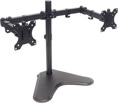 Manhattan 461559 Monitorvoet 2-voudig 33,0 cm (13) - 81,3 cm (32) Zwart In hoogte verstelbaar, Kantelbaar, Zwenkbaar Manhattan 461559 Monitorvoet 2-voudig 33,0 cm (13) - 81,3 cm (32) Zwart In hoogte verstelbaar, Kantelbaar, Zwenkbaar