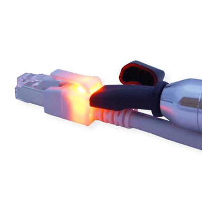 EasyLan S/FTP DualBoot LED Kabel Cat.6 (Class E), LSOH, grijs, 0,5 m