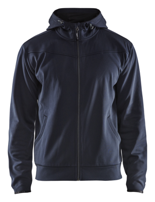 Blåkläder Hoodie met rits 33632526 | Donker marineblauw/Zwart | Maat 4XL - 7330509644461