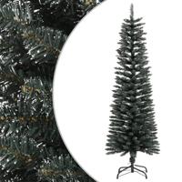 Kunstkerstboom met standaard smal 150 cm PVC groen - thumbnail