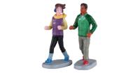 Lemax autumn jog s/2 kerstdorp figuur type 2 2020 - thumbnail