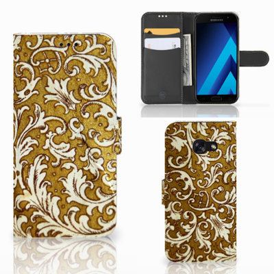 Wallet Case Samsung Galaxy A5 2017 Barok Goud Wallet Case Samsung Galaxy A5 2017 Barok Goud