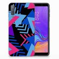 Samsung Galaxy A7 (2018) | TPU Hoesje | Funky Triangle - thumbnail