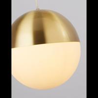 Searchlight Ø 25cm hanglampEndor 25cm goud met wit - 24181SB - thumbnail