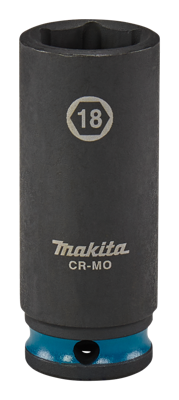 Makita Krachtdop Impact Black, 3/8 18mm lang - E-16352