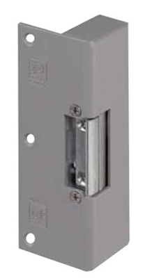 Effeff 14Kis Elektrische opbouw deuropener type 14 | spanningsloos vergrendeld | sluitplaat 199 KIS grijs | 24V= | 100% ED | DIN links en DIN rechts.