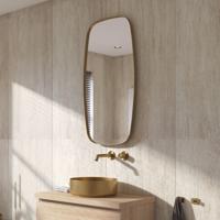 Ben Mirry Spiegel 50x4x100 cm Geborsteld Mat Goud - thumbnail