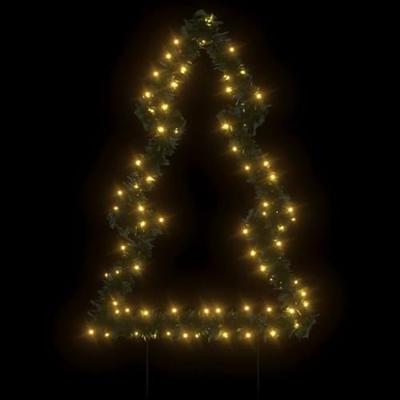 Kerstverlichting kerstboom met grondpinnen 80 LED's 60 cm - thumbnail