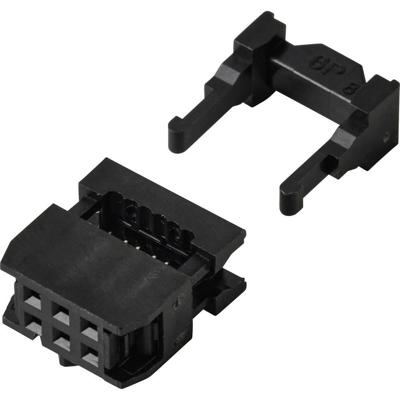 TRU COMPONENTS TC-13537784 Pinconnector Met trekonlasting Rastermaat: 2.54 mm Totaal aantal polen: 6 Aantal rijen: 2 1 stuk(s)