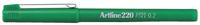 Fineliner artline 220 rond 0.2 mm groen - thumbnail