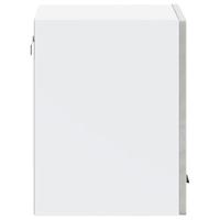 Keukenwandkast Porto bewerkt hout betongrijs - thumbnail