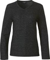 Pyjama trui dames - 24/7 - Lange mouw - Daonkergrijs - Pyjamashirt lange mouw dames - Viscose - thumbnail