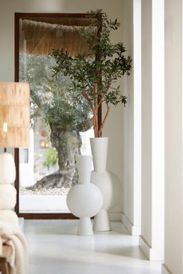 Light & Living Vaas 'Kavandu' 80cm, kleur Crème