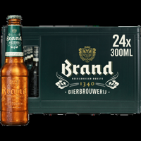 Brand Pilsener Bier 24 x 300ml Krat bij Jumbo - thumbnail