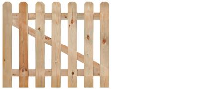 Tuinhekdeur recht 80 cm Tuindeco - Tuindeco