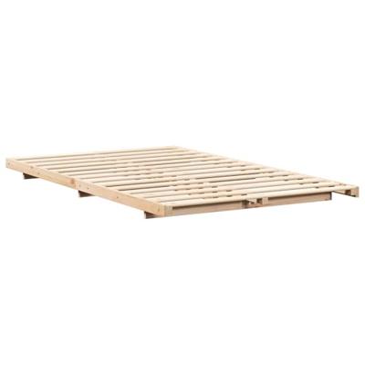 Bedframe Bruin 140 x 190 cm Massief grenenhout