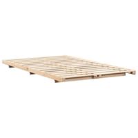 Bedframe Bruin 135 x 190 cm Massief grenenhout - thumbnail