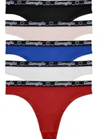 GIanvaglia 5-pack string - Hearts - Katoenen dames strings multipack - thumbnail