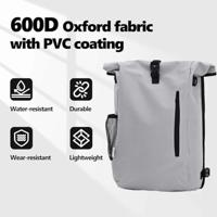 VidaXL Fietstas grijs 31 x 13 x 58 cm polyester - thumbnail