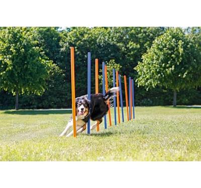 TRIXIE Agility-Slalomstangen Fun Agility, blauw/oranje - thumbnail