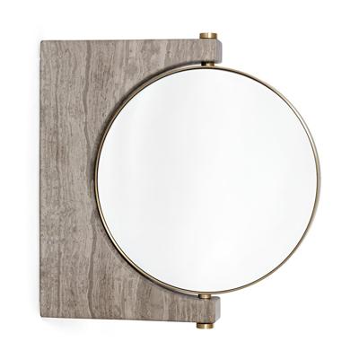 Audo Copenhagen Pepe spiegel wand Ø16 Wood Grain