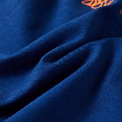 Kindershirt met korte mouwen 140 donkerblauw
