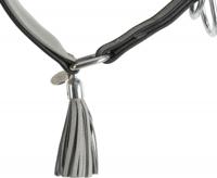 TRIXIE HALSBAND HOND ACTIVE COMFORT VOOR WINDHONDEN LEER ZWART / GRIJS 21-26X4 CM - thumbnail