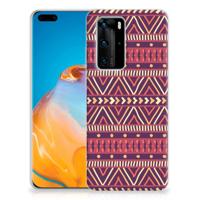 Huawei P40 Pro TPU bumper Aztec Paars - thumbnail