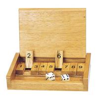 Goki houten spel shut the box - thumbnail