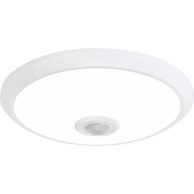 LED Plafondlamp met Sensor en Dag/Nacht Sensor - 20W. 1500lm. 6400K - Wit