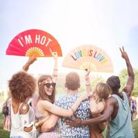 Houten waaier XXL - I&apos;m Hot - thumbnail