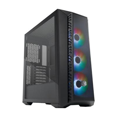 Cooler Master MB520-KGNN-S00 MasterBox 520 Mesh, Red, ATX, Midi, Edge-to-Edge transparent window