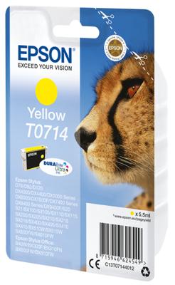 Epson inktcartridge T0714, 415 pagina&apos;s, OEM C13T07144012, geel - thumbnail