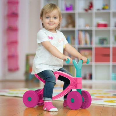 Big Flippi loopfiets - roze/turqouise