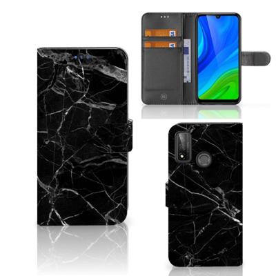 Huawei P Smart 2020 | Bookcase | Marmer Zwart - Origineel Cadeau Vader