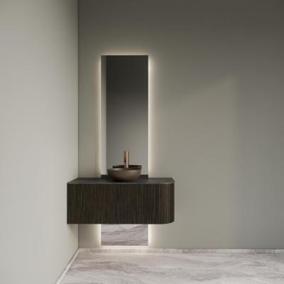 Badkamermeubelset Gliss Design Alluro 100 cm Links Charcoal Badkamermeubelset Gliss Design Alluro 100 cm Links Charcoal