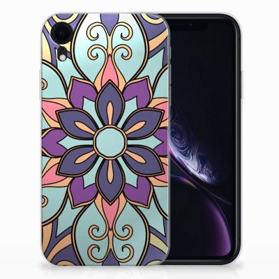 Apple iPhone Xr | TPU Case | Purple Flower