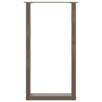 Bartafelpoten 2 st U-vormig 50x(90-91) cm staal naturel - thumbnail