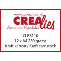 Crealies • kraft karton 250 grams 12pcs - thumbnail