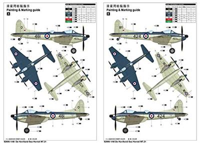 Trumpeter 1/48 De Havilland Sea Hornet NF.21 Trumpeter 1/48 De Havilland Sea Hornet NF.21