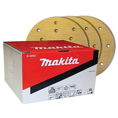 Makita B-39338 Schuurschijf 150mm K100 Yellow Velcro Makita B-39338 Schuurschijf 150mm K100 Yellow Velcro