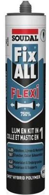 Soudal fix - all flexi | lijm- en voegkit | zwart | 290 ml - 105031