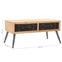 Salontafel 115x55x50 cm massief vurenhout - thumbnail