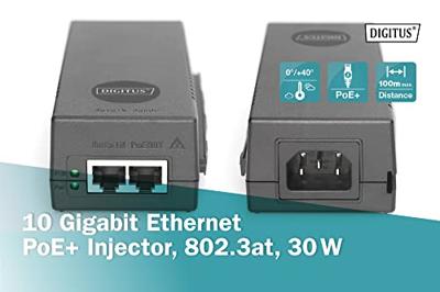 Digitus DN-95108 PoE-injector 10 GBit/s IEEE 802.3af (12.95 W), IEEE 802.3at (25.5 W) Digitus DN-95108 PoE-injector 10 GBit/s IEEE 802.3af (12.95 W), IEEE 802.3at (25.5 W)